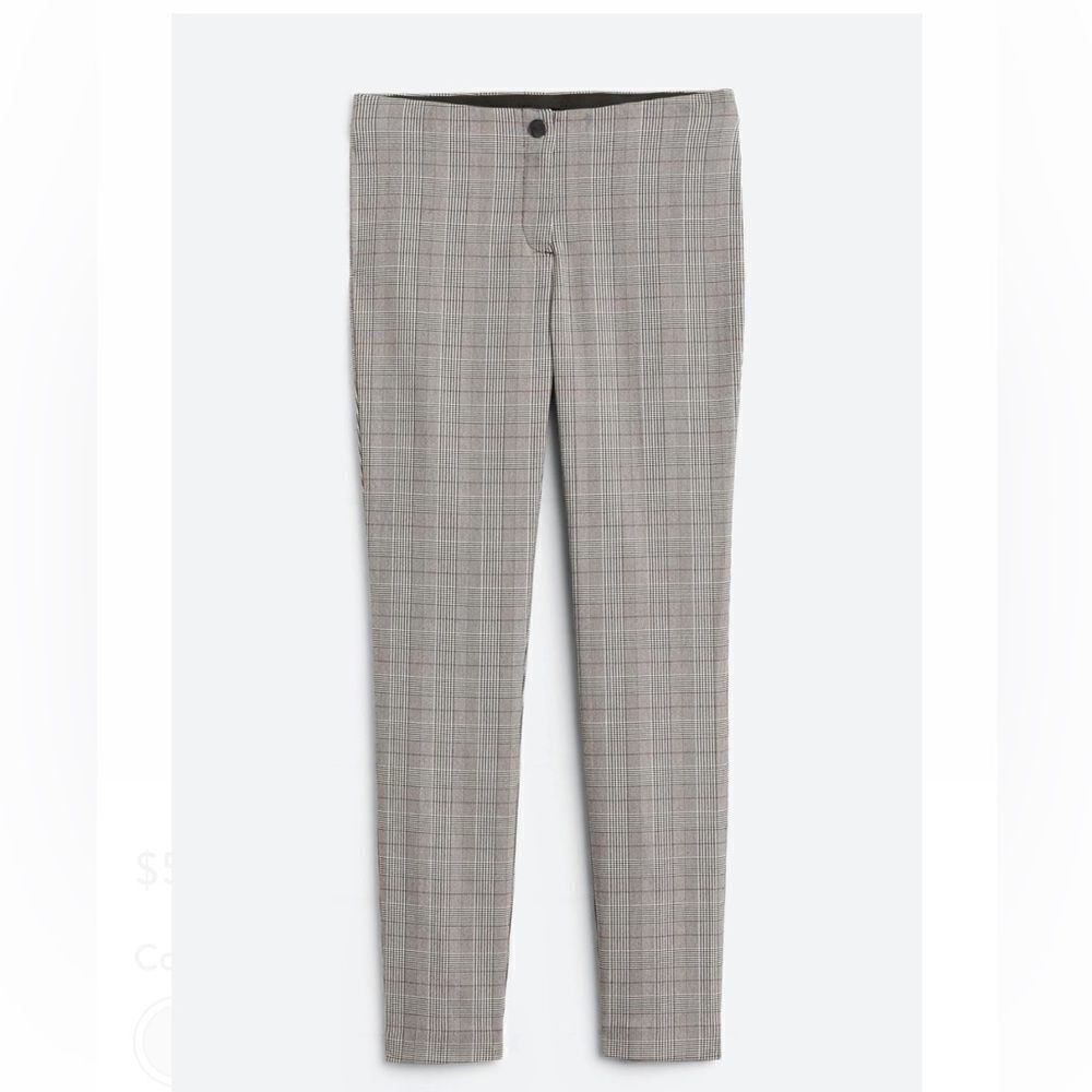 VIOLETS & ROSES Violet Printed Slim Straight‎ Trouser 14/32 Stitch Fix Grey NWT